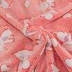 Tecido Manta Soft Estampado (Meio Metro) - Gatinha Rosa