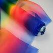 Tecido Organza Multicor Degradê Arco-íris - 1 Metro