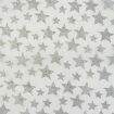 Tecido de Organza Glitter Estrela 1,48 mt de Largura Branco - 1 Metro