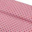 Tecido Popeline 100% Algodão Xadrez Vermelho e Branco com Corações 1 Metro