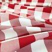 Tecido Grosso Decoração Xadrez Vermelho 100% Algodão 1x1,60m