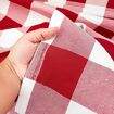 Tecido Grosso Decoração Xadrez Vermelho 100% Algodão 1x1,60m