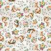 Tecido de Algodão Estampado (Meio Metro) - Páscoa Coelhinhos Fundo Bege