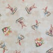 Tecido de Algodão Estampado (Meio Metro) - Páscoa Coelhinhos Ovos Coloridos