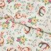 Tecido de Algodão Estampado (Meio Metro) - Páscoa Coelhinhos Fundo Bege