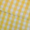 Tecido Xadrez 20mm 100% Algodão Fio Tinto 0,50x1,50m Cor:1042 Amarelo e Branco