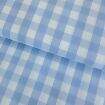 Tecido Xadrez 20mm 100% Algodão Fio Tinto 0,50x1,50m Cor:1044 Azul Bebê e Branco