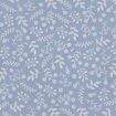 Tecido Tricoline Floral Ref. 1261 Artesanato Soft Fundo Tinto 0,50x1,50m Cor:1261082 - Azul Bebê e Branco