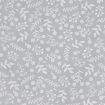 Tecido Tricoline Floral Ref. 1261 Artesanato Soft Fundo Tinto 0,50x1,50m Cor:1261091 - Cinza e Branco