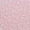 Tecido Tricoline Floral Ref. 1261 Artesanato Soft Fundo Tinto 0,50x1,50m Cor:1261081 - Rosa Bebê e Branco