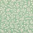 Tecido Tricoline Floral Ref. 1261 Artesanato Soft Fundo Tinto 0,50x1,50m Cor:1261029 - Verde e Palha