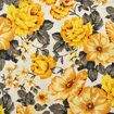 Tecido Belize Döhler Decoração e Artesanato 1,40m Largura - 1 Metro Cor:Floral Amarelo