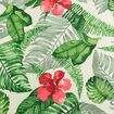 Tecido Waterblock Estampado (Meio Metro) - Folhagens e Hibiscos