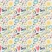 Tecido Tricoline Coleção Mermaid 0,50x1,50 mt Cor da Coleção Mermaid:202105 - I Love Sea