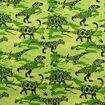 Tecido de Algodão Estampa Digital (Meio Metro) - Dinossauros Fundo Verde