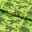 Tecido de Algodão Estampa Digital (Meio Metro) - Dinossauros Fundo Verde