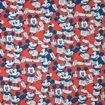 Tecido de Algodão Estampado (Meio Metro) - Coleção Disney Mickey Mouse Fundo Vermelho