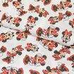 Tecido de Algodão Estampado (Meio Metro) - Coleção Disney Minnie Mouse Fundo Branco