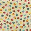 Tecido de Algodão Estampado Círculo 0,50 x1,50 mt - Cor 2076 Cupcake Creme