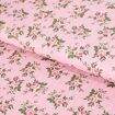 Tecido de Algodão Estampado (Meio Metro) - Floral Pássaro Rosa