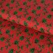 Tecido de Algodão Estampado (Meio Metro) - Holly Pequeno Vermelho
