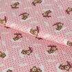 Tecido de Algodão Estampado (Meio Metro) - Ursinho Fundo Rosa