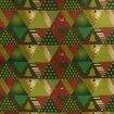 Tecido de Algodão Estampa Digital (Meio Metro) - Natal Patchwork Triângulos