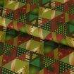 Tecido de Algodão Estampa Digital (Meio Metro) - Natal Patchwork Triângulos