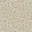 Tecido Tricoline Coleção Floral Jacobean 0,50x1,50 mt Cor da Coleção Floral Jacobean:Sementes Jacobean Creme Acqua