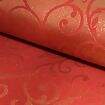 Tecido Jacquard Lurex (Meio Metro) c/ 1,40 mt de Largura - Vermelho e Dourado