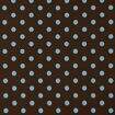 Tecido de Algodão Estampado (Meio Metro) - Marrom e Bola Azul