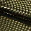 Tecido Paetê Laminado 0,50x1,00m Cor:Preto Liso/Dourado