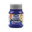 Tinta para Tecido Fosca Acrilex 37 ml Cor da Tinta Acrilex Tecido Fosca:502 - Azul Cobalto