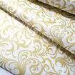 TNT Estampado Supper Largura 1,40m - 1 Metro Cor:1067B Arabesco Branco Ouro