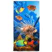 Toalha de Praia Aveludada 76x152 cm - Peixes Marinhos Coloridos