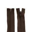 Zíper Nylon Tratorado 6mm Separável Tamanho 40cm Kit 5 unidades Cor:Marrom