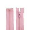 Zíper Nylon Tratorado 6mm Separável Tamanho 40cm Kit 5 unidades Cor:Rosa Bebê