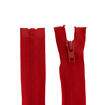Zíper Nylon Tratorado 6mm Separável Tamanho 40cm Kit 5 unidades Cor:Vermelho