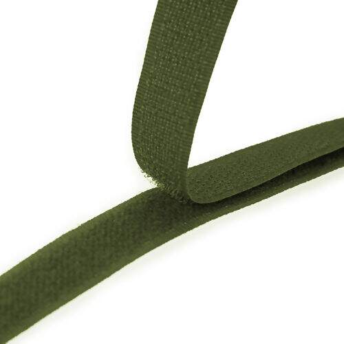 Fecho de Contato Costurável 016 mm Luli - Peça c/ 25 mt Cor do Fecho de Contato Hook Loop:Verde Militar