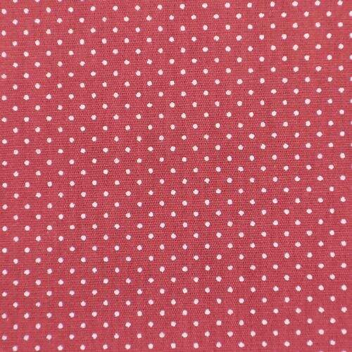 Tecido de Algodão Estampado (Meio Metro) - Micro Poá Bordô