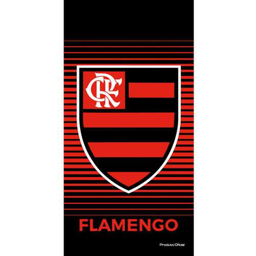 Toalha de Praia Aveludada 70 x 140 cm Ref. 207627 - Flamengo